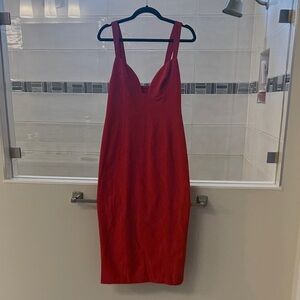 BHLDN Elegant Red Sleeveless Dress SIZE S